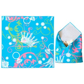 JL LET.DR.JHOME Self-Adhesive Magic Cloth,Portable Cosmetic Bag,Multi Purpose Reusable Travel Storage Bag,Camera Lens Protector,Protective Cover Laptop Sleeve,Folding,Washable(17.7" X 17.7",Crown)