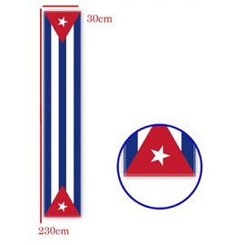 Cuba Table Runner,Cuban Flag Tablecolth for Dining Home Decor