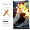 BESPORTBLE 3sets Wooden Fire Starter Survival Tool Easy Use for