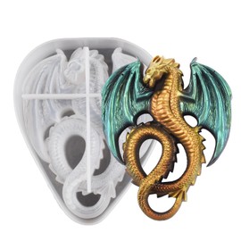 Large Rose Dragon Skull Candle Mold - Thick Fly Dinosaur Resin Casting Molds - Silicone 3D Animal Mold for Candle Making & Home Decor