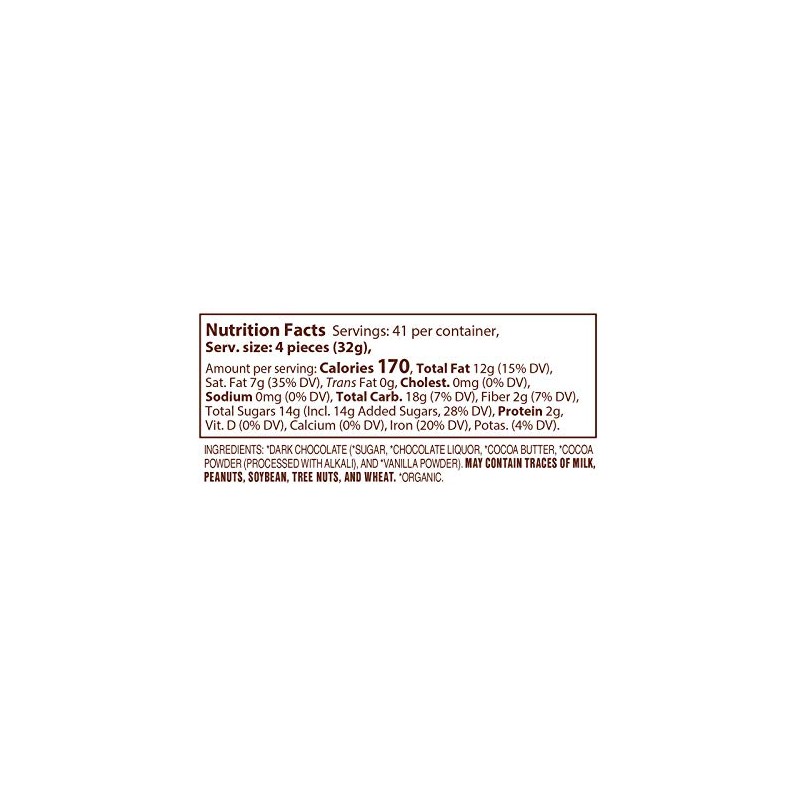 Lake Champlain Bulk Organic Dark Chocolate Hearts, 155 Pieces, 3