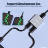 YACSEJAO 2 Pack USB C Splitter Dual Charger Adapter Female