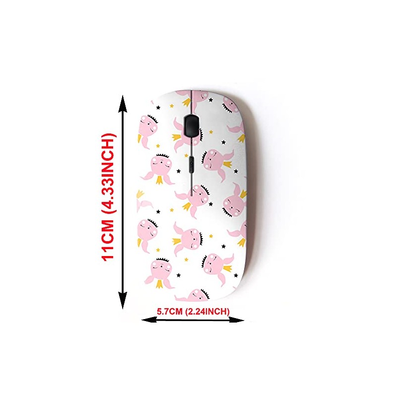 2.4G Wireless Mouse with Cute Pattern Design for All Laptops