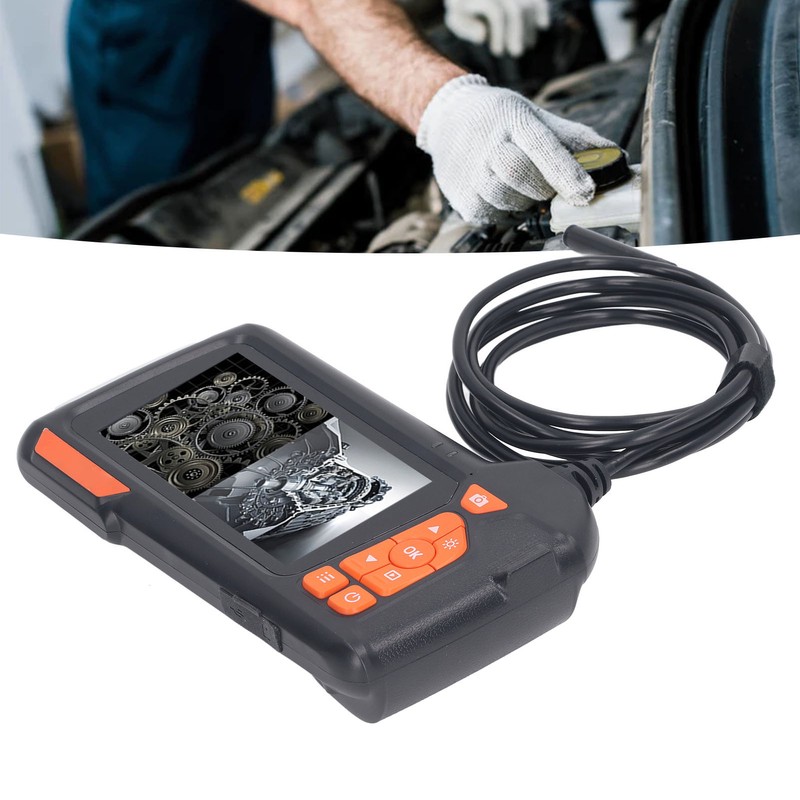 4.5in Industrial Endoscope Digital Display Waterproof Photo Record 1080P 8mm