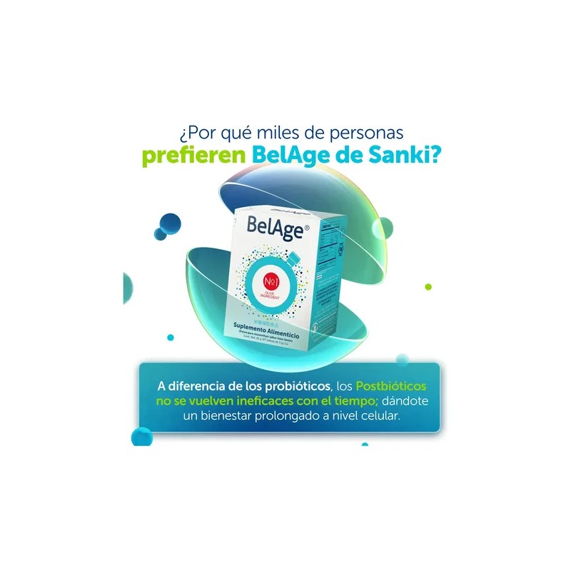 Belage Vi Sanki Postbióticos Caja C/27 Sobres Lima Limón