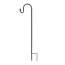 XFF Shepherds Hook,Adjustable Shepherd Hook,39 Inch high 0.8 Centimeter Thick Metal Garden Hooks for Hanging Birdhouses Solar Lights Flower Pots Lanterns Wedding Decor(Black), DY_100Muyang_1, 1 Pack