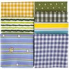 Gnognauq 7pcs Cotton Fabric Pre-Cut Patchwork Quilt Fabric for DIY