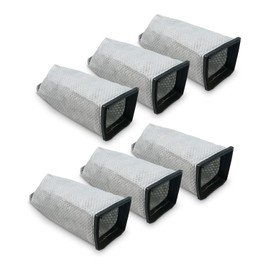 6Pack HEPA Cloth Bags Replacement Fit for Hoover Porta Power Swingette S1015 S1029 and CH30000 Commercial Canister Vacuum Reusable Cleaner Bags Replace Part 43662023