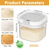 FMOACEN 27 oz Protein Powder Container with Measuring Spoon Airtight