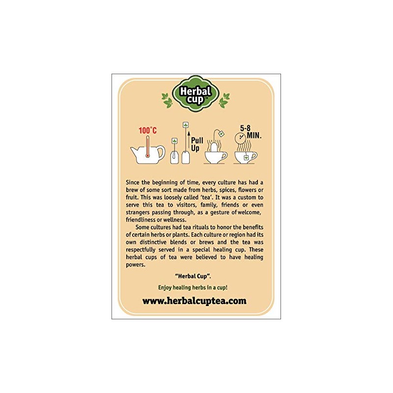 Herbal Cup Ayurveda Turmeric Tea, Organic Ginger Tulsi, No Caffeine