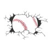 West Mountain Baseball Breaking Wall Decal Home Decor Art Vinyl
