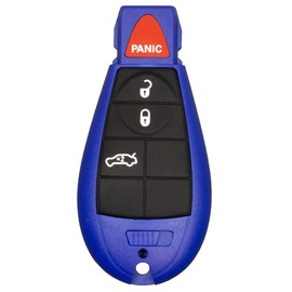 1 New Blue Keyless Entry 4 Buttons Remote Start Car Key Fob Fobik M3N5WY783X, IYZ-C01C for 300 Challenger Charger Durango Jeep Grand Cherokee