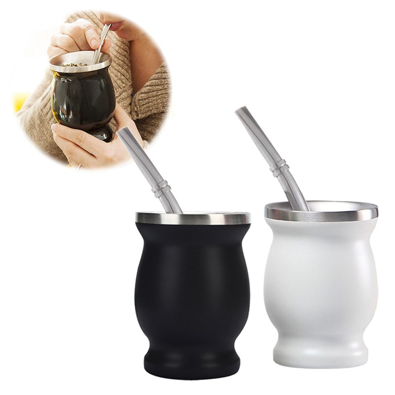 8oz 304 Stainless Steel Gourd Cup Double Layers Vacuum Insulation