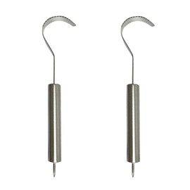 CTForest 2 Pieces Butter Scraper Stainless Steel, Butter Roller Cheese Grater, Cheese Cutter, Suitable for Chopping Cheese (Silver)