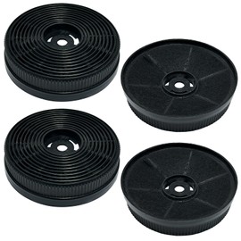 Beaufan 4 Pack Charcoal Filter Replacement for SNDOAS Wall Mount Model GD17, GD24, GD1775BPA,GD1790BPA, GD2475B and GD2475BPB, Also Replacement for Tieasy USGD1775A, USGD1775B, TD17