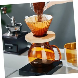 DOITOOL 1set Pour-Over Coffee Cone Dripper High Borosilicate Base Precision Filter for Brewing for Home Office Use