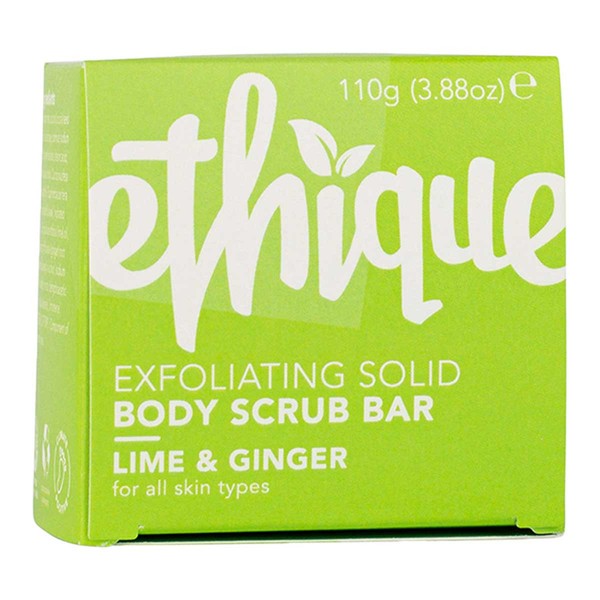 Ethique Exfoliating Solid Body Scrub Bar - Lime & Ginger - 110gm