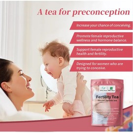 FERTILITY TEA - 1 Month Supply - Conceive Baby Getting Pregnant Infertility, 30 Tea Bags (1 Bag (30 tea bags))
