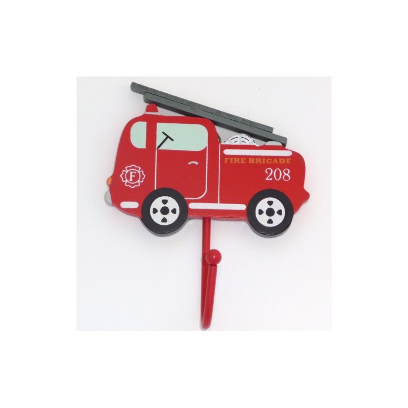 Sass & Belle Fire Engine Single Hook Red