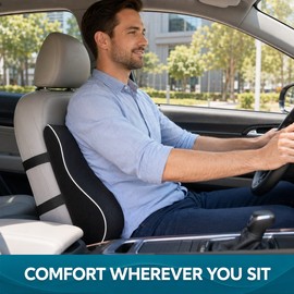 Memory Foam Lumbar Support Pillow for Office Chair and Car
