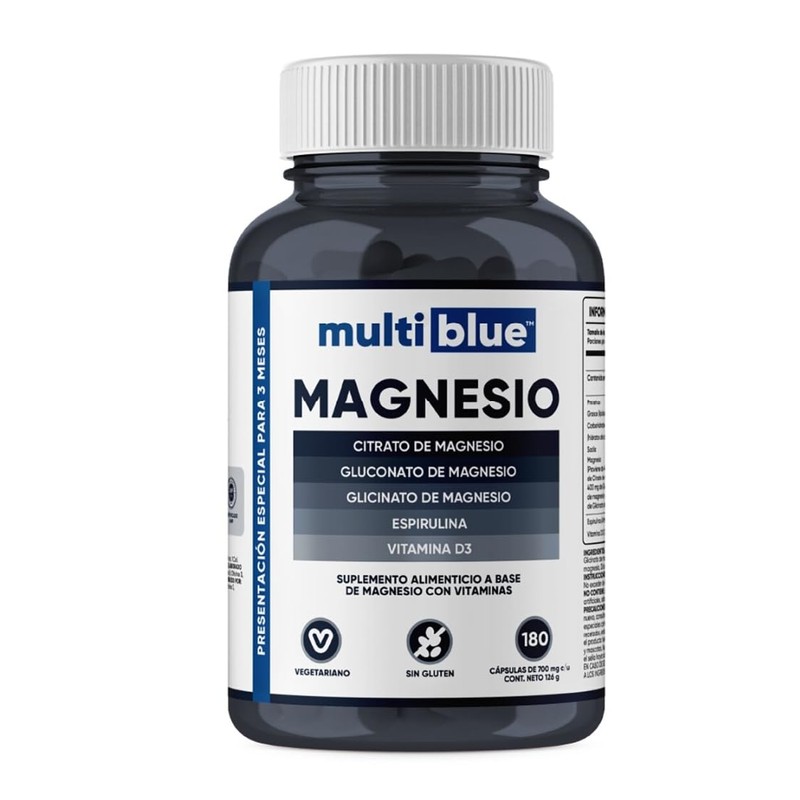 MultiBlue Triple Magnesio con 180 Cápsulas de 700 mg |