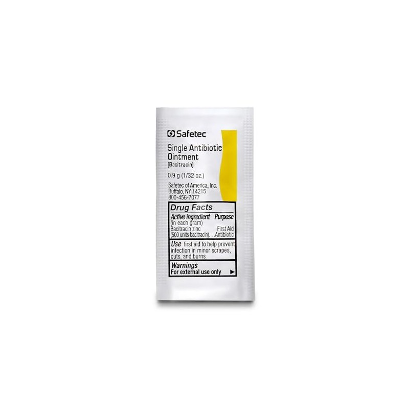 Safetec First Aid Antibiotic Ointment 53305 – Single-Use Packets for