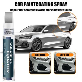 JS/M7432A Iconic Silver Metallic Touch Up Paint for Ford, Car Paint Pen Scratch Repair Two-In-One Touch Up Paint, Premium Car Scratch Remover for Deep Scratches