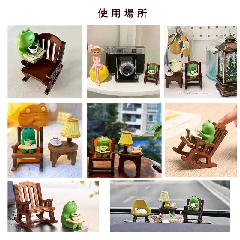 Japanese Style | Cute Frog Miniature Figurine | Miniature Furniture