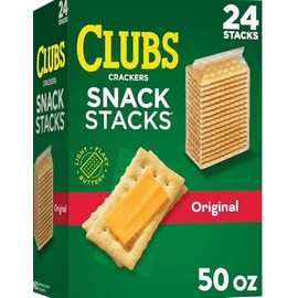 Clubs Crackers Snack Stacks, 2.08 oz, 24 Pack