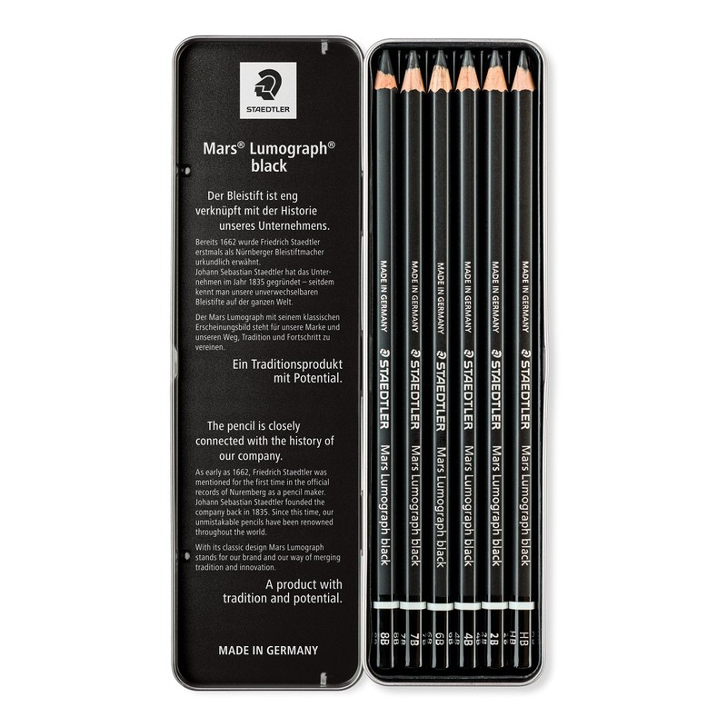 Staedtler Mars Lumograph 100B G6 Multi