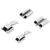 4Pcs Zipper Presser Foot Parallel Grooves Easy Operation Edge Design