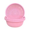 4 pcs Plastic Wash Basket Round Perforated Colander Wash Vegetables