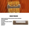 Chinese Antique Lock Retro Spacing 9cm/3.5in Classic Pattern Brass Horizontal