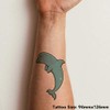Large 'Happy Dolphin' Temporary Tattoo (TO00036448)