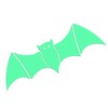 Glow in the Dark Bat Sticker Fluorescent / Phosphorising