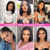 Bob Wig Human Hair 13x4 HD Straight Lace Front Wigs