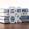 DUBUOZA Set of 4 Bookends Black and White Bookends Metal