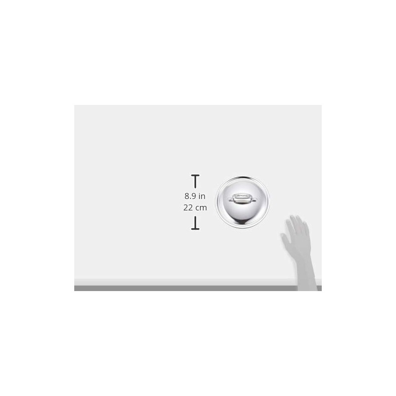 Demeyere 40850-994 Intense Lid, 7.9 inches (20 cm), Stainless Steel,