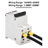 DIHOOL Solar Disconnect Switch,10 Amp 2 Pole,Non Polarized,12V/24V/48V/110V/220V/400V,AC/DC Circuit Breaker,DIN