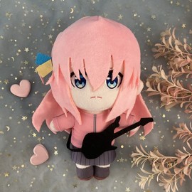 Animal The Rock Plush Doll Gotoh Hitori Yamada Ryo Cosplay Plushie Toy Stuffed Doll Figure Pillow Plushies Merch (Pink)