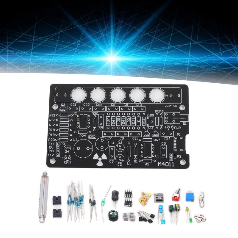 DIY Geiger Counter Parts Kit Nuclear Radiation Detector Module Unassembled