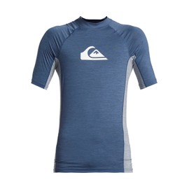 Quiksilver Mens Everyday Upf50 Comp T-Shirt, Vintage Indigo Heather, XL EU