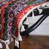 USTIDE 1 Panel Bohemian Geometric Curtain Rustic Ethnic Stripe Curtain
