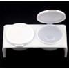 LASSUM 2PCS Double Cup Plastics Nail Art Cup Bowl Soaking