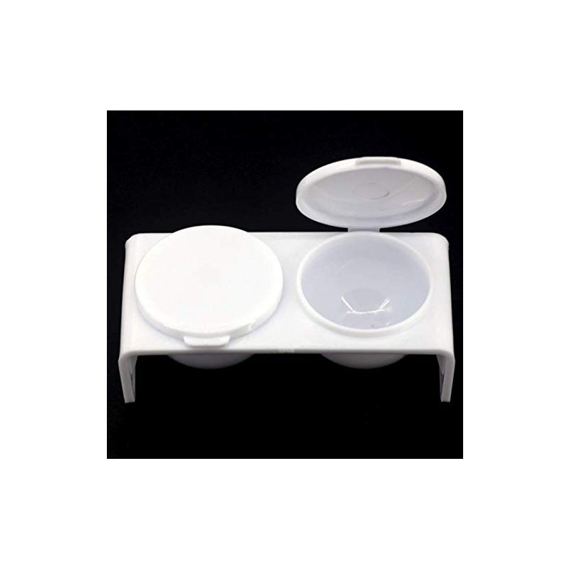 LASSUM 2PCS Double Cup Plastics Nail Art Cup Bowl Soaking