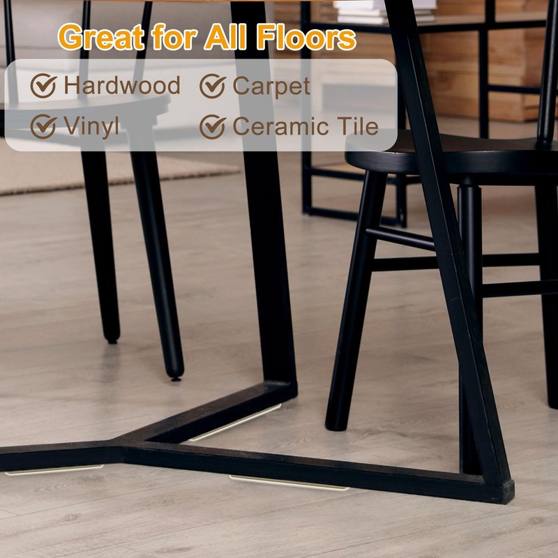 uxcell Furniture Sliders, 8Pcs 2/3" x 3 8/9" - Plastic