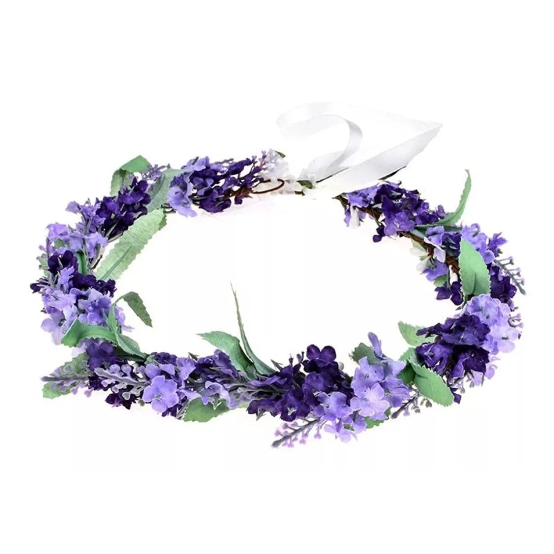 Vividsun - Diadema Con Corona De Flores De Lavanda