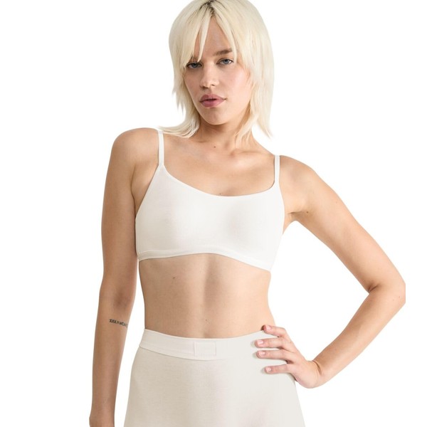 Sloggi Women's Go Daily Cotton Top Bra, Silk White, XL