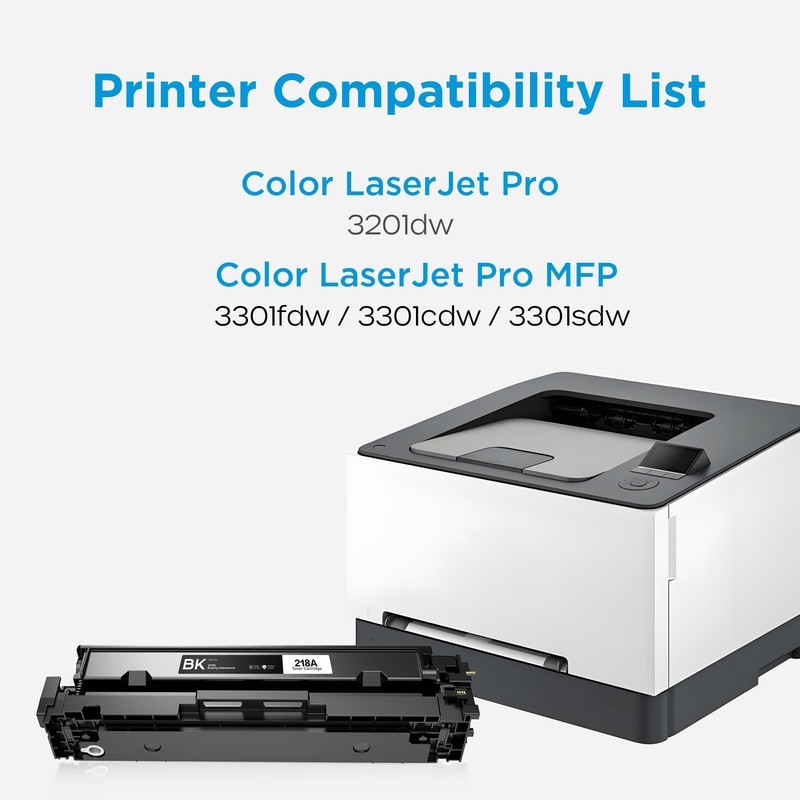 218A W2180A Toner Cartridges 4 Pack for Color LaserJet Pro