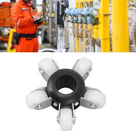 Duct Camera Guide Wheel, 90mm Guide Wheels, Pipe Inspection Camera, Guide Wheel, Sanitary Endoscope Camera Protective Cover with Pulleys for 23mm Pipe Duct Inspection Camera